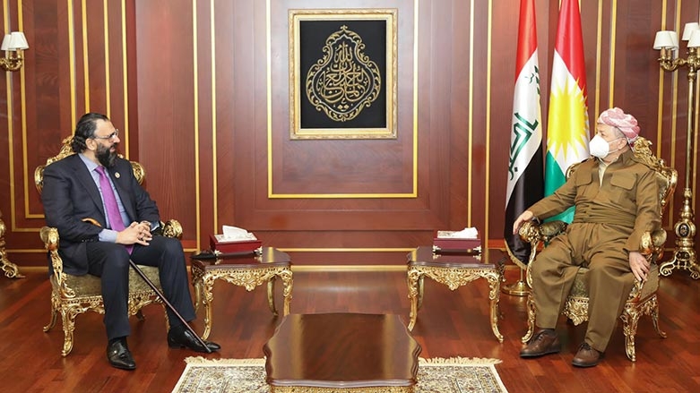 Serok Barzanî pêşwazî li Rêberê Terîqeta Qadirî kir