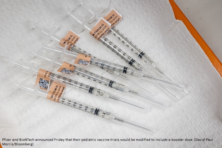 BioNTech/Pfizer want to test third vaccine dose in young children