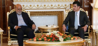 Serokê herêmê li gel balyozê Îranê civiya