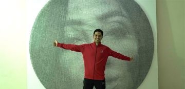 عراقي يدخل موسوعة غينيس بعمل فني 