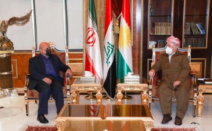 Serok Barzanî pêşwazî li balyozê Îranê li Iraqê kir