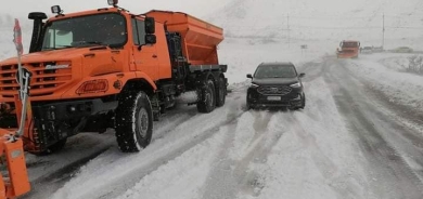 سقوط اكثر من 20 سم من الثلوج في حاج عمران