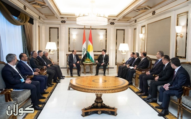 سه‌رۆك نێچيرڤان بارزانى و شاندێكى چوارچێوه‌ى هه‌ماهه‌نگى، دۆخى عيراق تاوتوێ ده‌كه‌ن