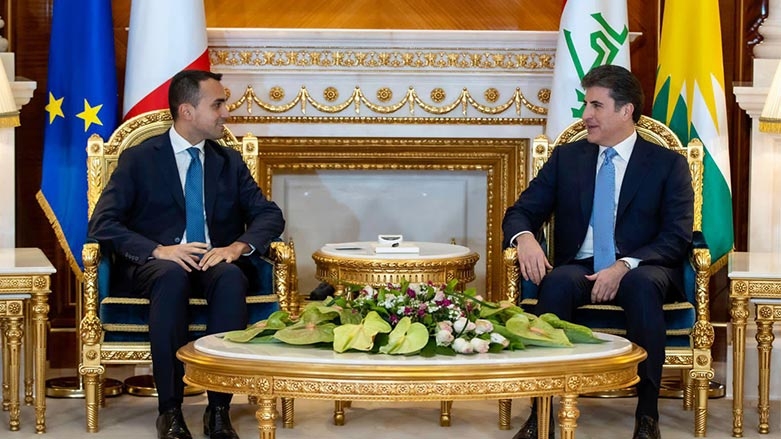 Serokê Herêma Kurdistanê li gel Wezîrê Derve yê Îtalya civiya