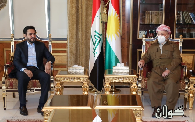 سەرۆک بارزانی پێشوازی لە شاندێکی باڵای رەوتی سەدری دەکات