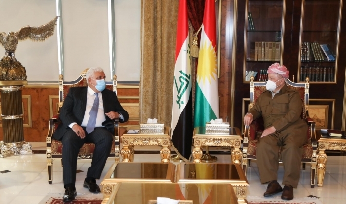 Serok Barzanî pêşwaziya Felah Feyaz kir