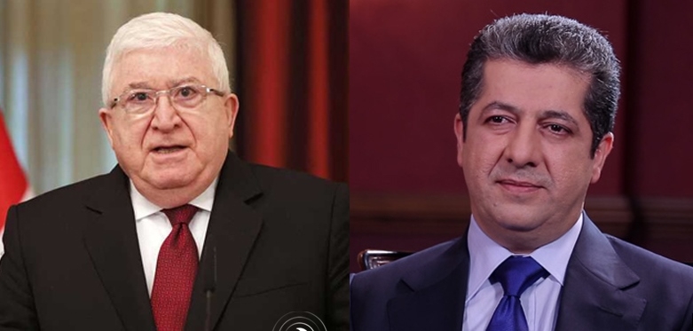 رئيس حكومة إقليم كوردستان يعزي فؤاد معصوم