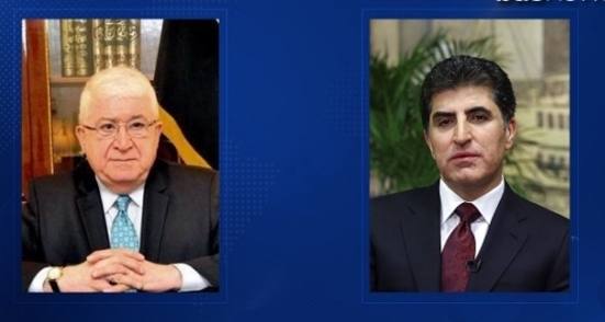 نيجيرفان بارزاني يعزي فؤاد معصوم بوفاة شقيقه