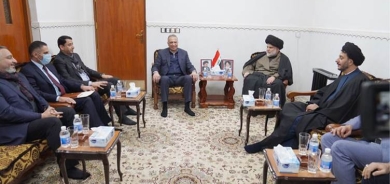 الكاظمي والصدر يجتمعان في الحنانة بالنجف