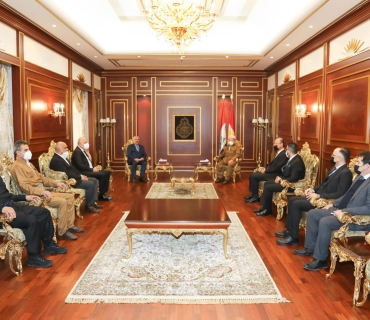 سەرۆك بارزانی پێشوازی لە شاندێكی هاك پار دەكات