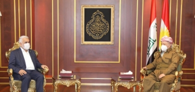 Serok Barzanî li gel şandeke Hudapar civiya