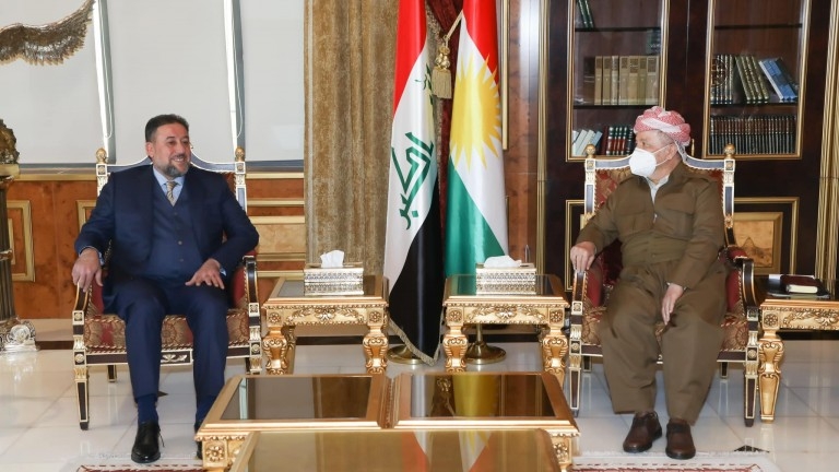 Serok Barzanî li gel şandeke hevbeş ya suneyan civiya