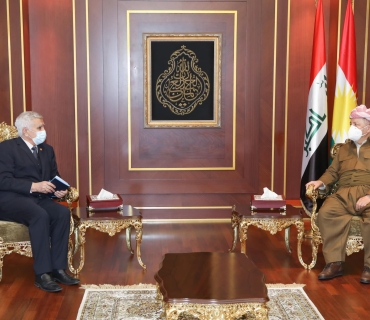 سەرۆك بارزانی پێشوازی لە شاندێكی پارتی سۆسیالیستی كوردستان دەكات