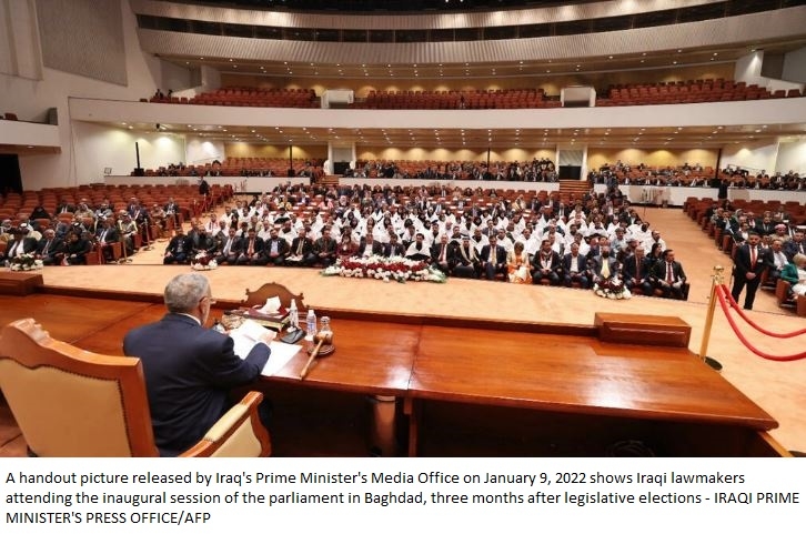 Iraq assembly holds fiery first session, but government still far off