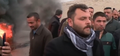 مظاهرات في مخمور ترفض قرار عدم السماح بدخول البضائع القادمة من أربيل