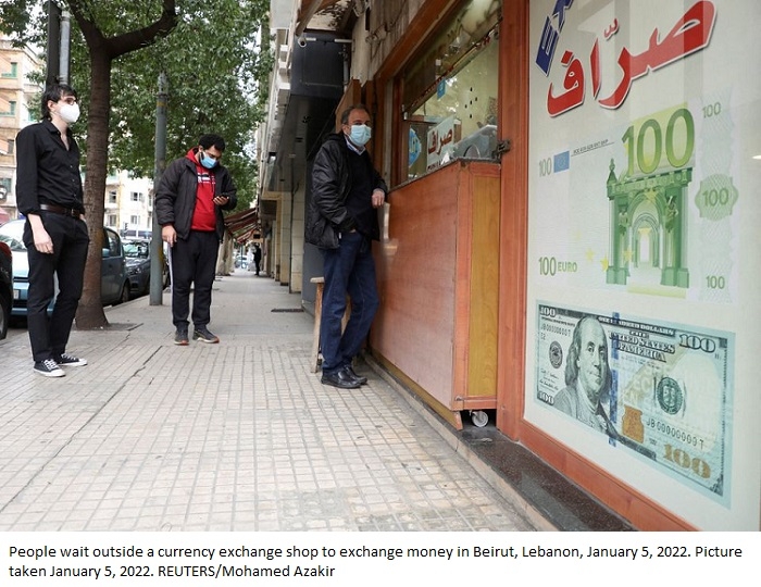 Lebanon's currency plummets again amid financial crisis and political deadlock