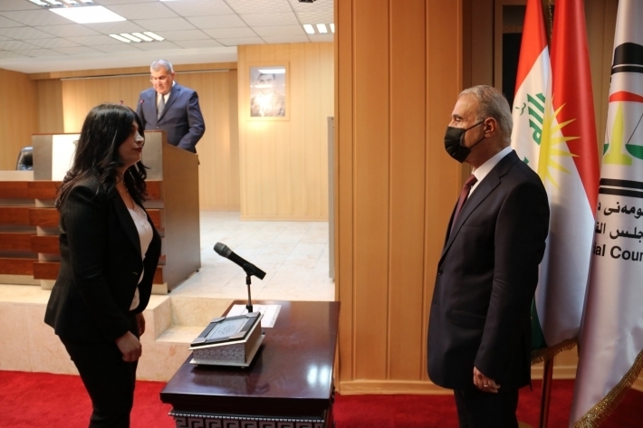 47 قاضي و12 مدعي عام يؤدون اليمين الدستورية في إقليم كوردستان