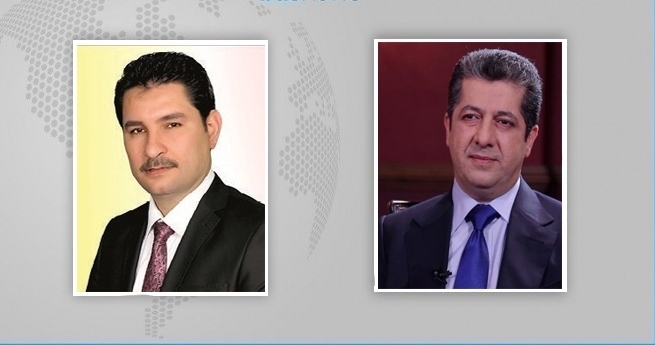 مسرور بارزاني يهنئ نائب رئيس البرلمان العراقي بتسنمه منصبه الجديد