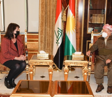 سەرۆک بارزانی پێشوازی لە سەرۆکی کۆمسیۆنی ئەمەریکی بۆ ئازادیی ئایینی دەکات