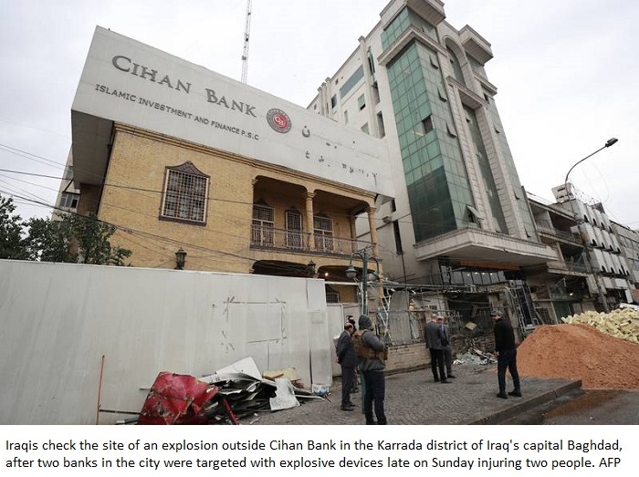 Baghdad banks hit by bomb attacks as political tensions rise