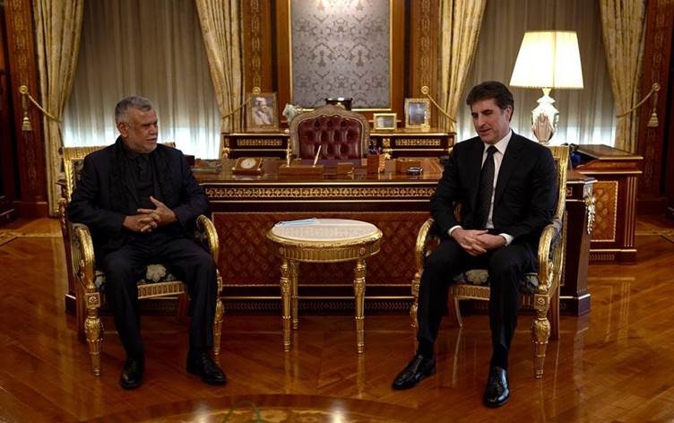 نيجيرفان بارزاني يجتمع في أربيل مع هادي العامري