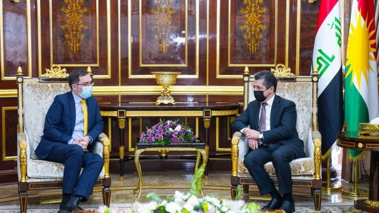 Serokwezîr û balyozê Brîtanyayê civiyan