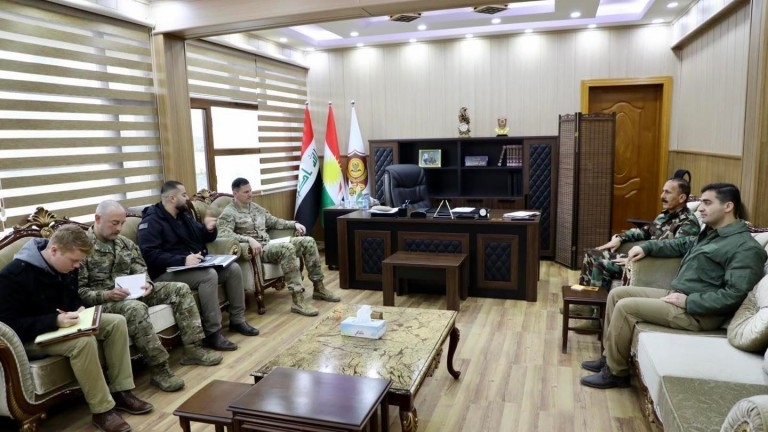 Hevpeymaniya cîhanî û rayedarên wezareta pêşmerge civiyan