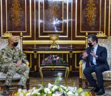 سەرۆکی حکومەتی هەرێمی کوردستان لە گەڵ جێگری فەرماندەی گشتیی هێزەکانی هاوپەیمانان لە عێراق و سوریا کۆدەبێتەوە