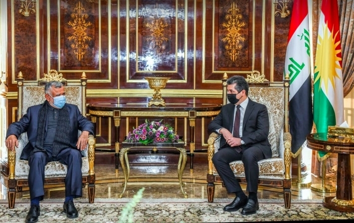 Mesrûr Barzanî pêşwazî li Hadî Amirî kir