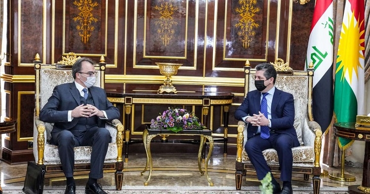 PM Masrour Barzani meets with Swiss Ambassador to Iraq