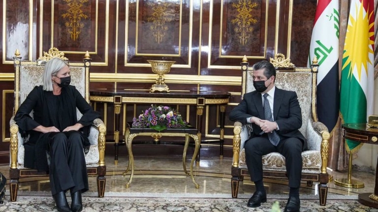 Serokwezîr    li    gel    nunera Sekreterê NY civiya