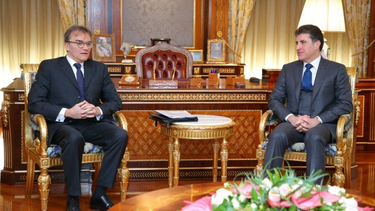 Serokê Herêma Kurdistanê pêşwaziya Balyozê Swîsreyê kir