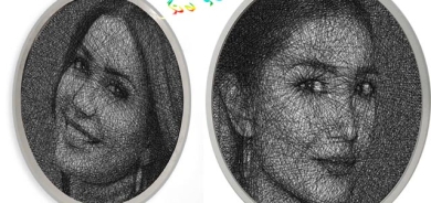 وێنە و شاكاری هونەری لە داو و بزمار