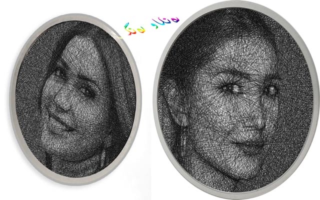 وێنە و شاكاری هونەری لە داو و بزمار