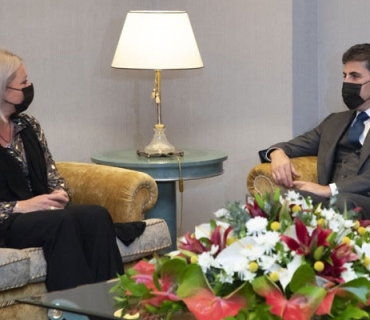 سه‌رۆك نێچيرڤان بارزانى له‌گه‌ڵ خاتوو پلاسخارت كۆبووه‌وه‌