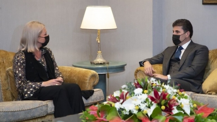 نيجيرفان بارزاني وبلاسخارت يؤكدان ضرورة تشكيل حكومة قادرة على تجاوز التحديات