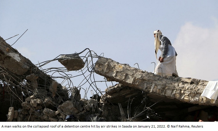 Saudi-led coalition denies targeting prison after Yemen strike kills dozens