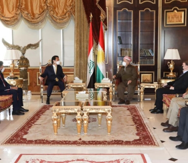 سەرۆک بارزانی پێشوازی لە کونسوڵی گشتی کۆریای باشوور لە ھەولێر دەکات