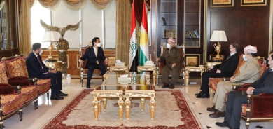 سەرۆک بارزانی پێشوازی لە کونسوڵی گشتی کۆریای باشوور لە ھەولێر دەکات