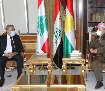 سەرۆک بارزانی پێشوازی لە وەزیری دادی لوبنان دەکات