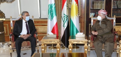 سەرۆک بارزانی پێشوازی لە وەزیری دادی لوبنان دەکات