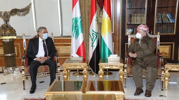 الرئيس بارزاني ووزير العدل اللبناني يبحثان الوضع السياسي في لبنان والعراق وتهديدات الإرهاب في المنطقة