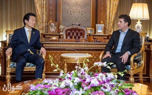 سه‌رۆكى هه‌رێمى كوردستان پێشوازى له‌ كونسووڵى گشتیى كۆریاى باشوور كرد