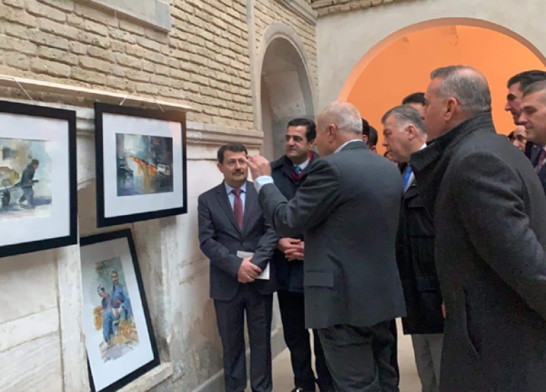 هونەرمەندی شێوەكار (فەیسەل عوسمان) پێشانگەیەكی تایبەتی كردەوە