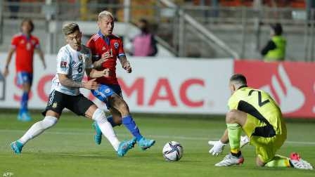 الأرجنتين تفوز على تشيلي رغم غياب ميسي