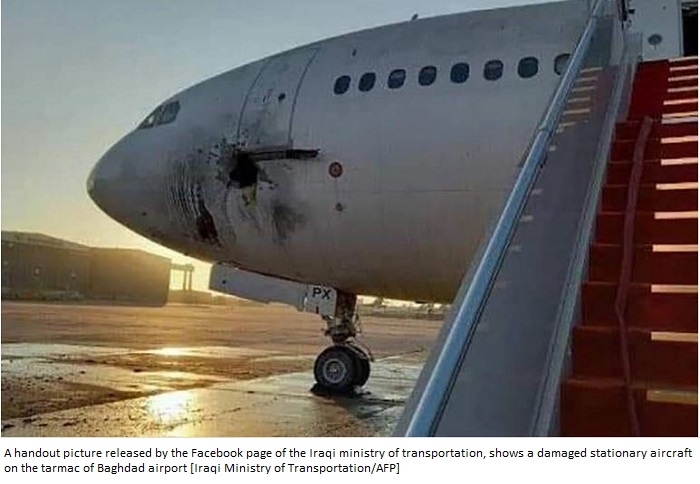 Iraqi Army: Rockets hit Baghdad airport, damage two planes