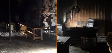 Ofîsa rêxistineke Almanî li Silêmaniyê hat şewitandin