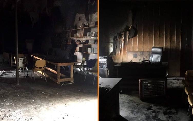 Ofîsa rêxistineke Almanî li Silêmaniyê hat şewitandin