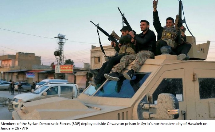 Syrian Kurdish forces end mop-up operations in IS-hit jail