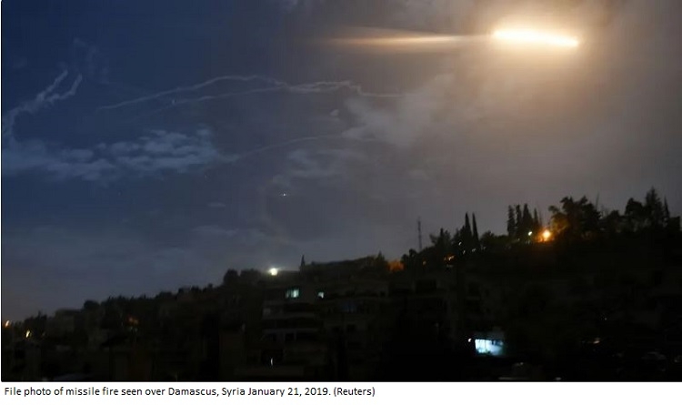 Syria reports new Israeli missile barrage near Damascus